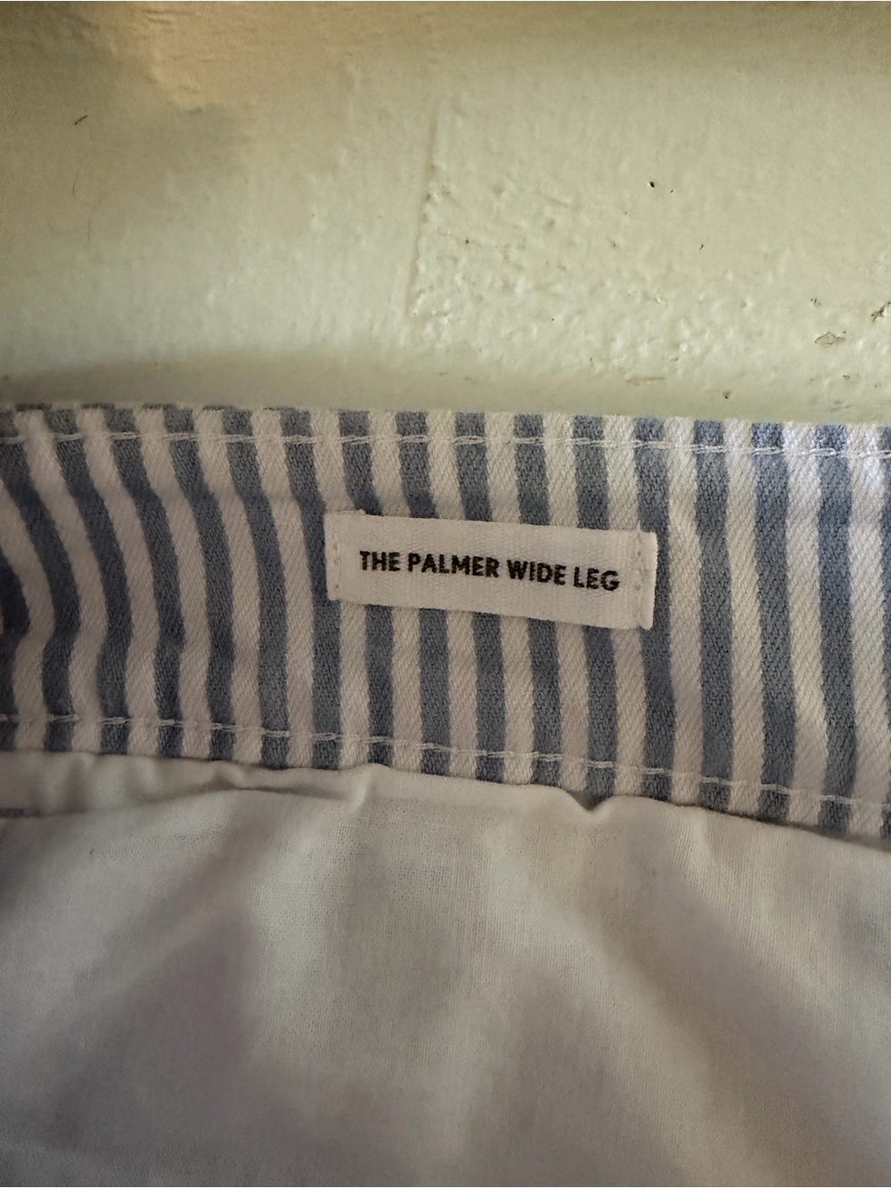 LOFT The Palmer Wide Leg Striped Pants - Picture 3 of 4